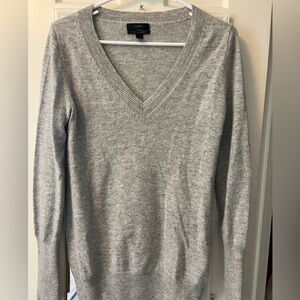 J. Crew Light Gray Cashmere Sweater